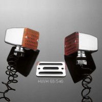 Mřížka pro světlo motocyklu Highway Hawk DEVIL'S EYES, chrom (1ks)